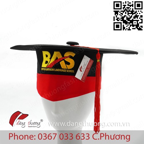 Nón tốt nghiệp cử nhân phối màu